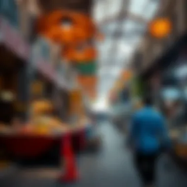 Vibrant Local Market in Dubai Vibrant local market in Dubai