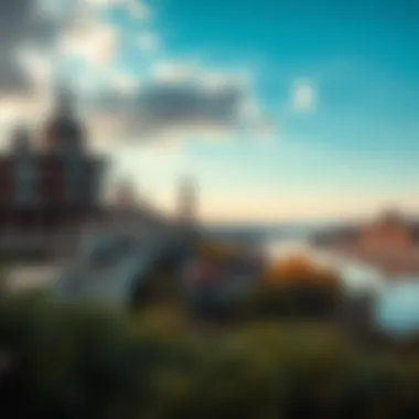 Diverse landscapes surrounding the Danube, highlighting environmental aspects