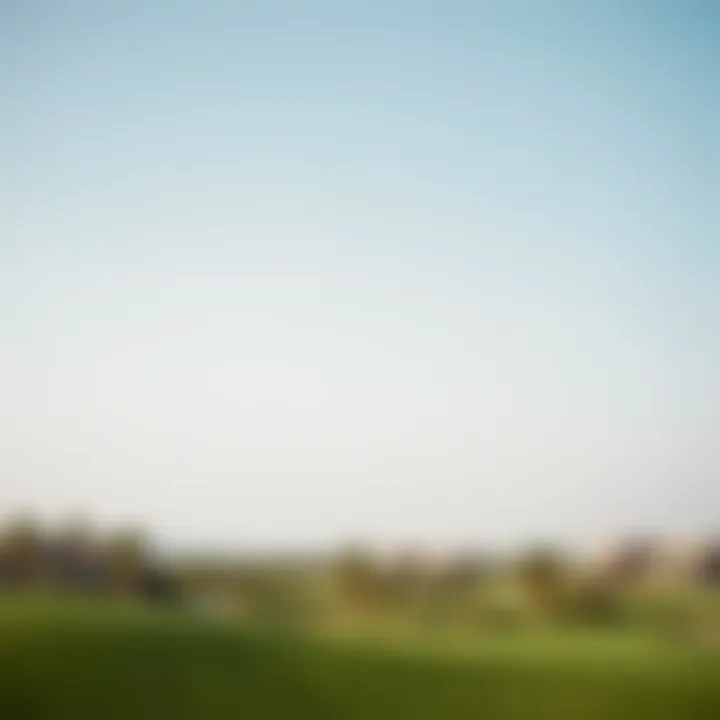 Stunning golf course view at Damac Hills