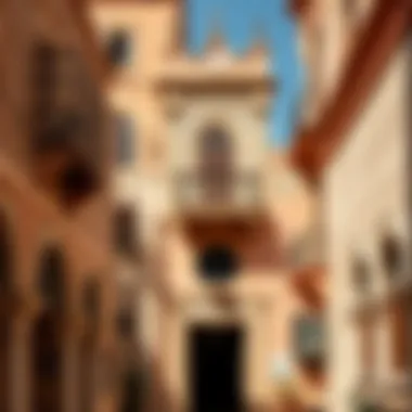 Architectural details of traditional buildings in Naif, reflecting the area's historical significance.
