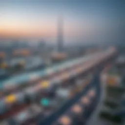 Aerial view of Nad Al Sheba showcasing its vibrant real estate