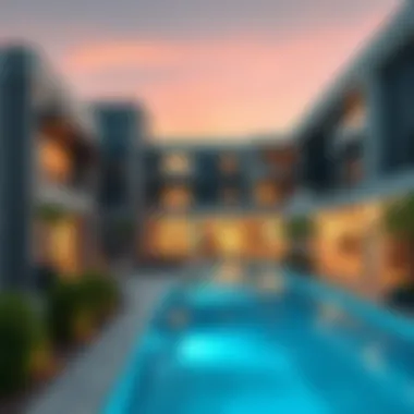 Modern architecture in Nad Al Sheba, illustrating property trends