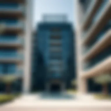 Modern architectural design of a high-end residential building