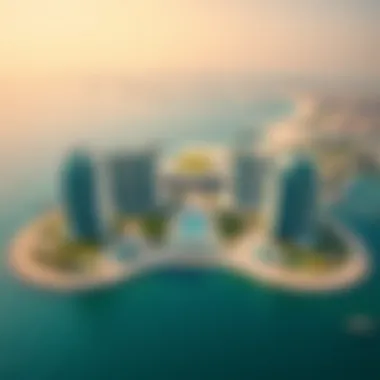 Palm Jumeirah: A Marvel of Modern Engineering Luxurious view of the Palm Jumeirah from above