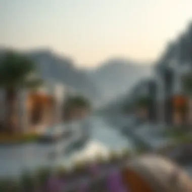 Investment Opportunities in a Stunning Locale Investment opportunities highlighted against the backdrop of Wadi Dubai's stunning scenery.