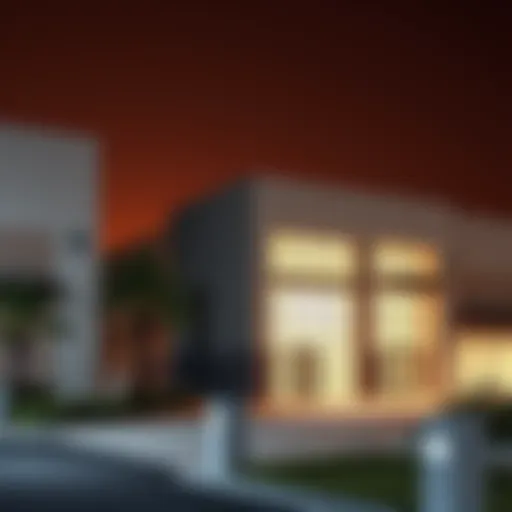 Warehouse exterior in Ras Al Khor showcasing modern design