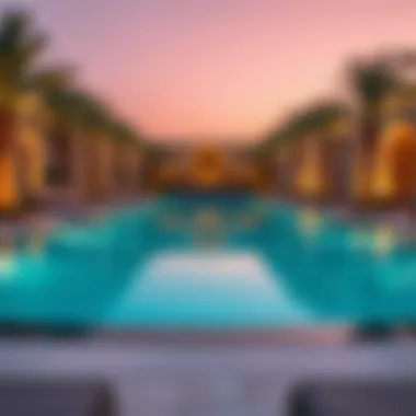 Lavish swimming pool at Fairmont Palm Jumeirah