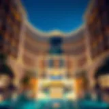 Luxurious facade of Fairmont Palm Jumeirah