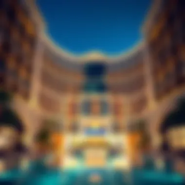 Luxurious facade of Fairmont Palm Jumeirah