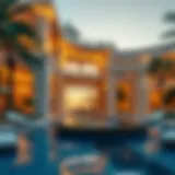 Stunning architectural view of Five Palm Club