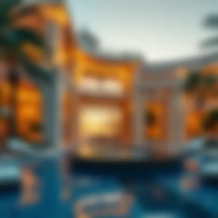 Stunning architectural view of Five Palm Club