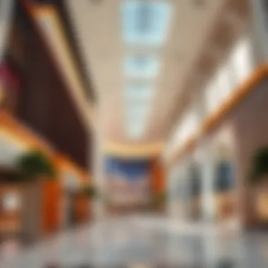 Modern architectural design of Galleria Barsha