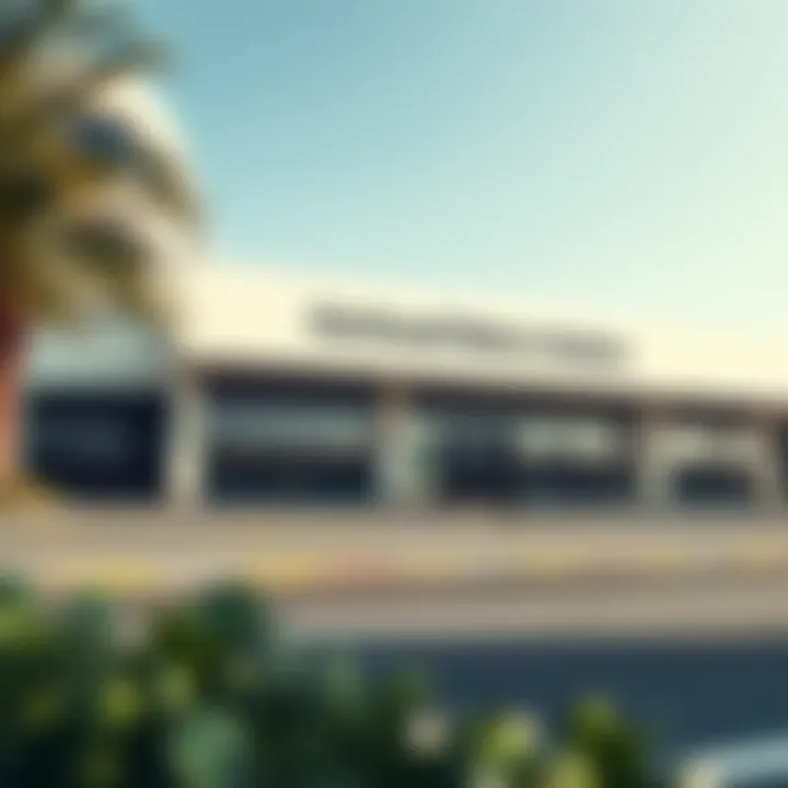 Modern Architecture of Garhoud Metro Station Exterior view of Garhoud Metro Station showcasing modern architecture