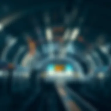 Transit Facilities Inside Garhoud Metro Station Interior of Garhoud Metro Station highlighting transit facilities