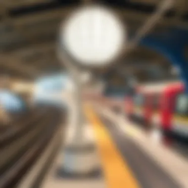 Location of Garhoud Metro Station in Dubai Metro Network Map of Dubai Metro showing Garhoud Station's location