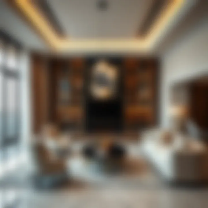 Luxurious interior living space at Grand Bellevue