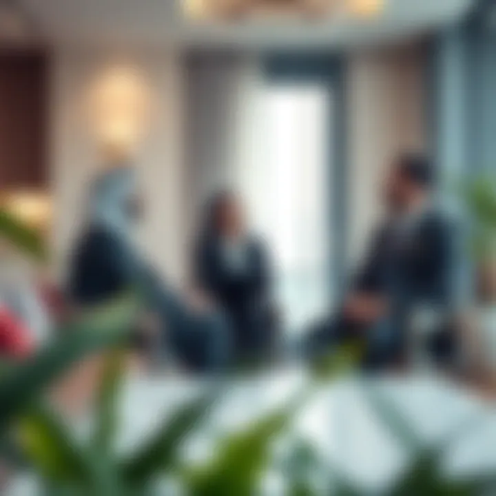 A meeting between an expat and a legal advisor discussing overstay fines