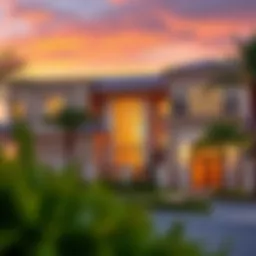 Stunning exterior view of Hartland Gardenia Villas showcasing architectural elegance