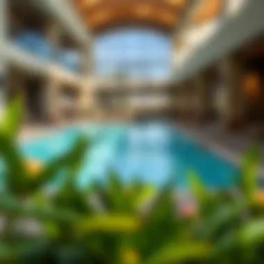 Amenities including a pool and fitness center within the residence