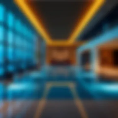 Amenities available at Lama Building, including gym and pool areas