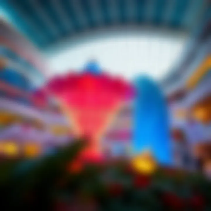 An entertainment zone featuring thrilling attractions and leisure activities