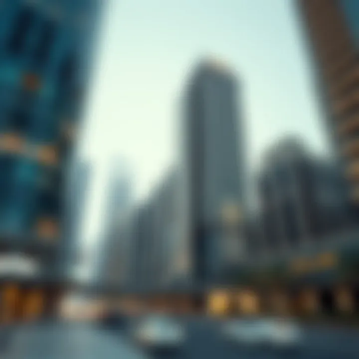 The strategic location of Latifa Tower Trade Center, highlighting its importance in urban development.