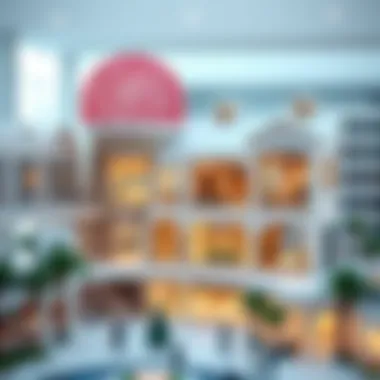 Architectural model showcasing innovative design elements