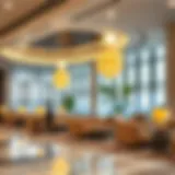 Luxurious Marhaba lounge at Dubai Airport offering relaxation for travelers.