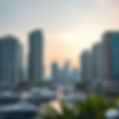 Upscale Residential Options in Dubai Marina A glimpse of upscale residential buildings with scenic marina views