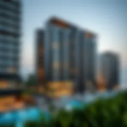 Breathtaking view of Marina Gate Jumeirah Living showcasing its architectural elegance