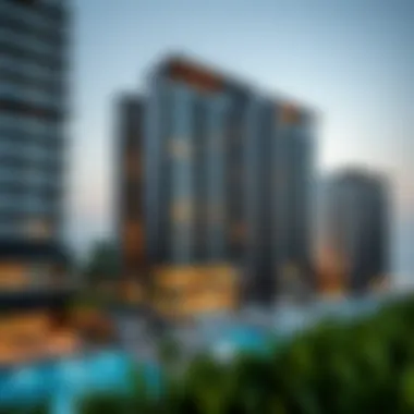 Architectural Elegance of Marina Gate Jumeirah Living Breathtaking view of Marina Gate Jumeirah Living showcasing its architectural elegance