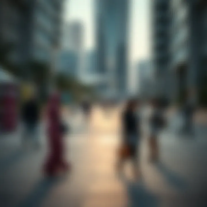 Social Interactions near Mashreq Global HQ Community engagement around Mashreq Global HQ highlighting social interactions