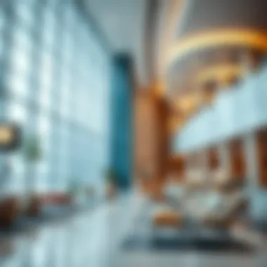 Innovative Interior of Mashreq Global HQ Interior design elements of Mashreq Global HQ emphasizing innovation