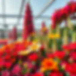 Vibrant floral display at Miracle Garden