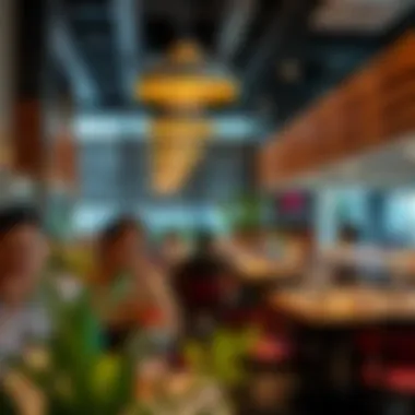 Patrons enjoying a lively dining experience