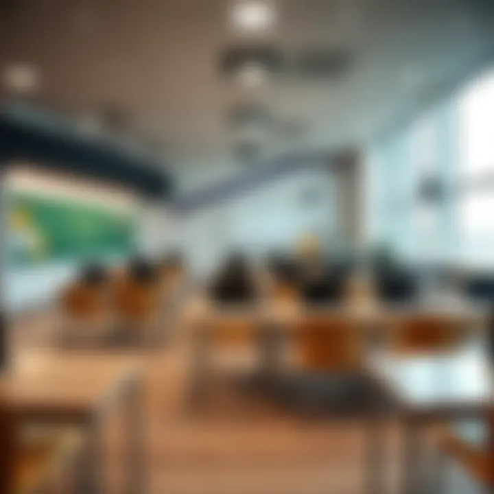 Modern classroom setup at MollaK driving school