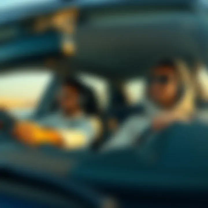 Students engaging in practical driving sessions