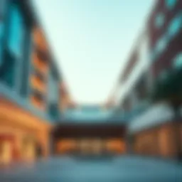 Modern architectural design of the Mudon Community Centre showcasing contemporary aesthetics