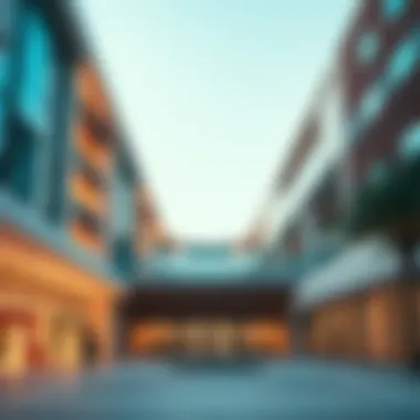 Modern architectural design of the Mudon Community Centre showcasing contemporary aesthetics