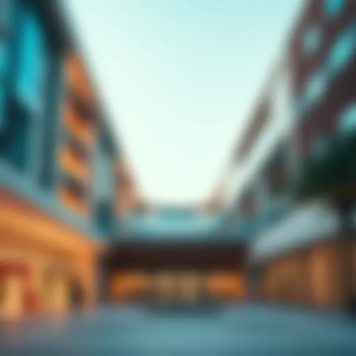 Modern architectural design of the Mudon Community Centre showcasing contemporary aesthetics