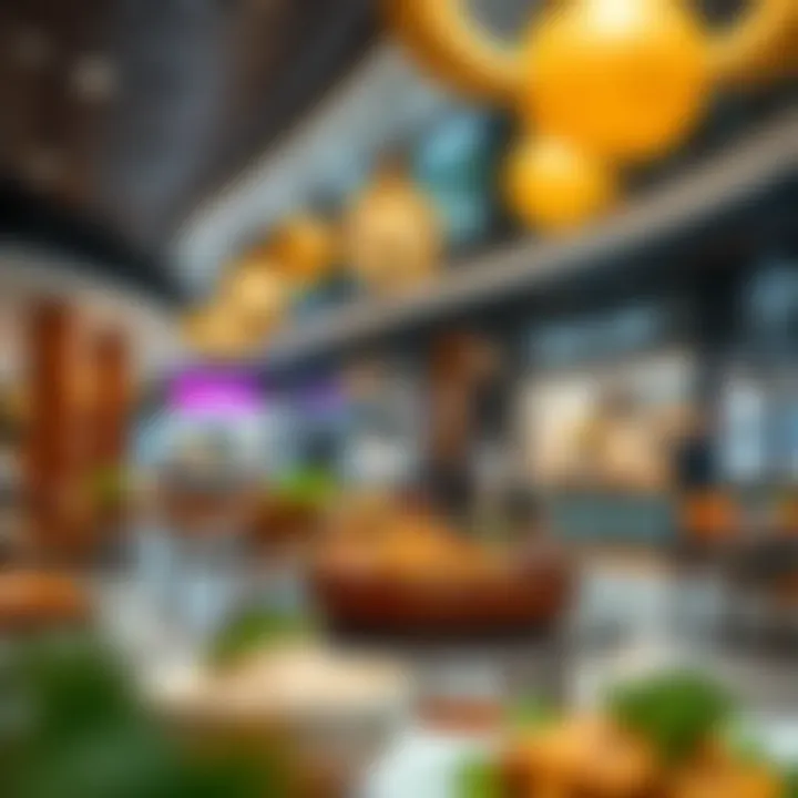 Dining options within National Towers Mall featuring various cuisines