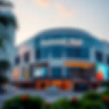 Exterior view of National Towers Mall showcasing its modern architecture