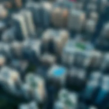 Aerial view of Dubai showcasing various neighborhoods