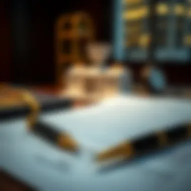 Legal documents and a pen for property acquisition