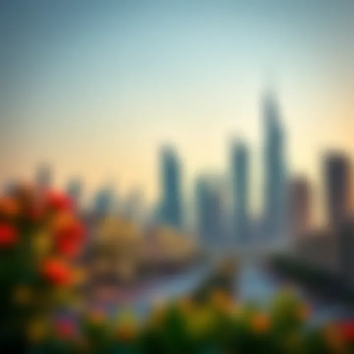 Luxurious Dubai skyline showcasing modern architecture