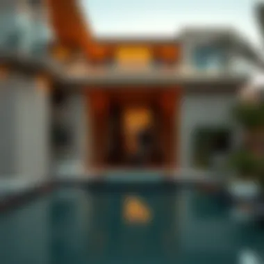 A luxurious property in Dubai highlighting unique design features