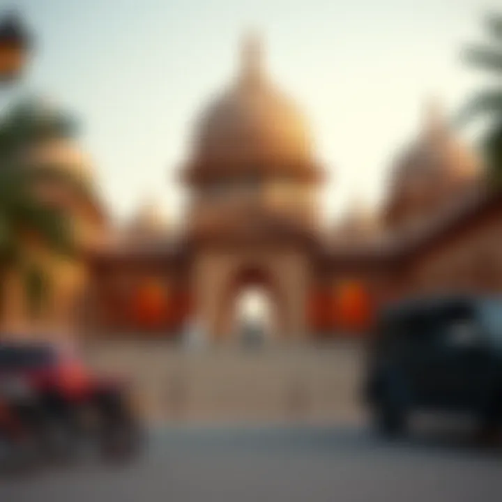 Cultural landmarks representing the heritage of the UAE