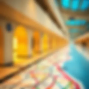 Metro Lines Map Around Al Quoz A map of metro lines connecting Al Quoz to key areas.