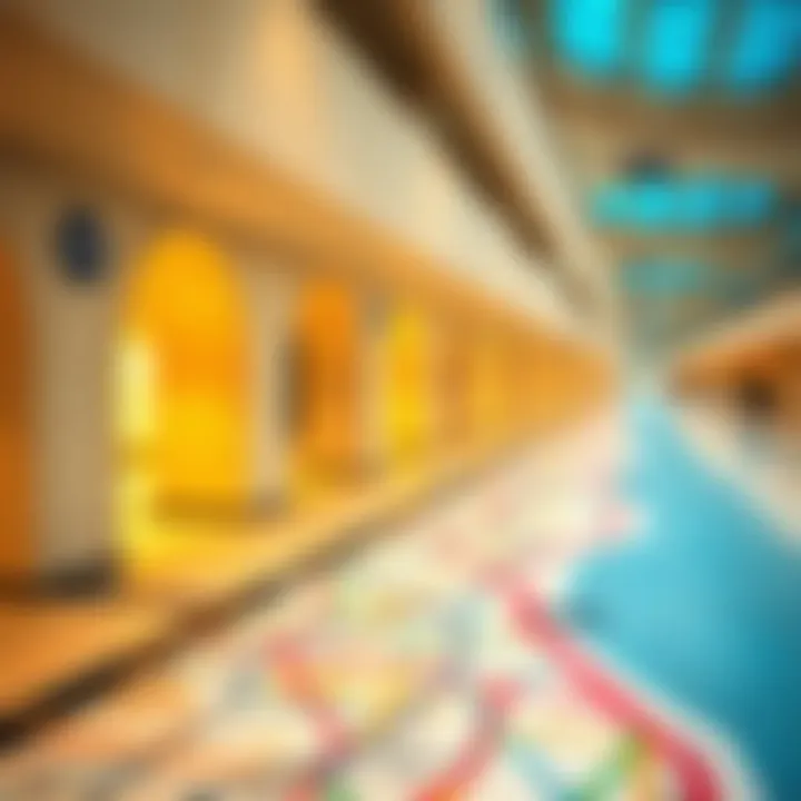 Metro Lines Map Around Al Quoz A map of metro lines connecting Al Quoz to key areas.