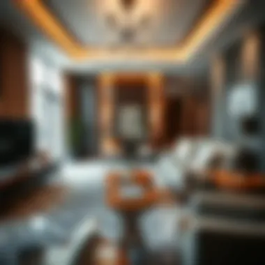 Luxurious living area of Phoenix Plaza Hotel Apartments